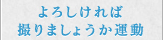 よろしければ撮りましょうか運動