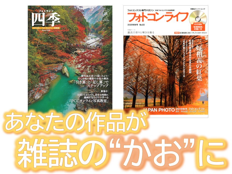 『フォトライフ四季』『フォトコンライフ』写真募集
